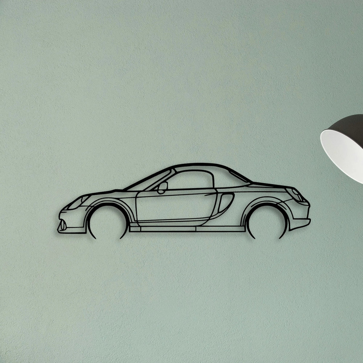 MR2 2003 Classic Silhouette Metal Wall Art - Tinvibe