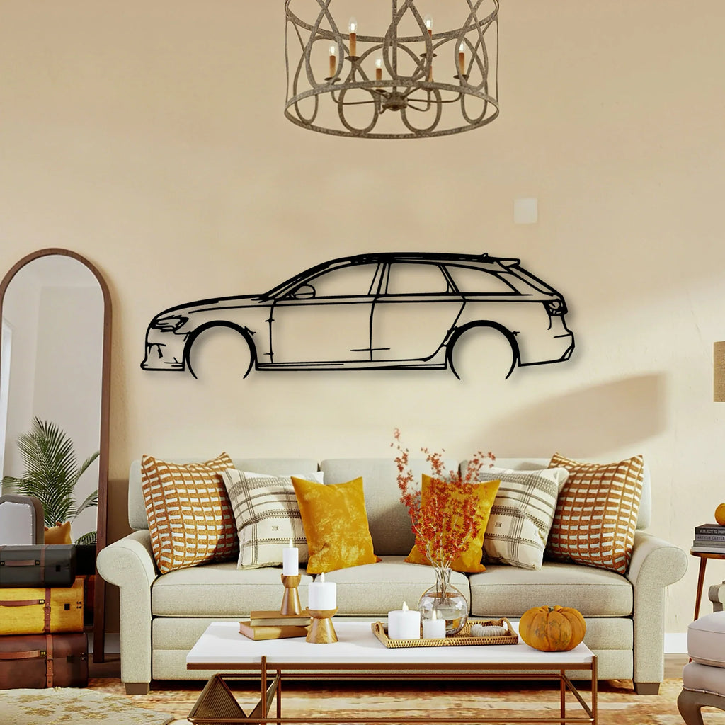 RS6 2016 Classic Silhouette Metal Wall Art - Tinvibe
