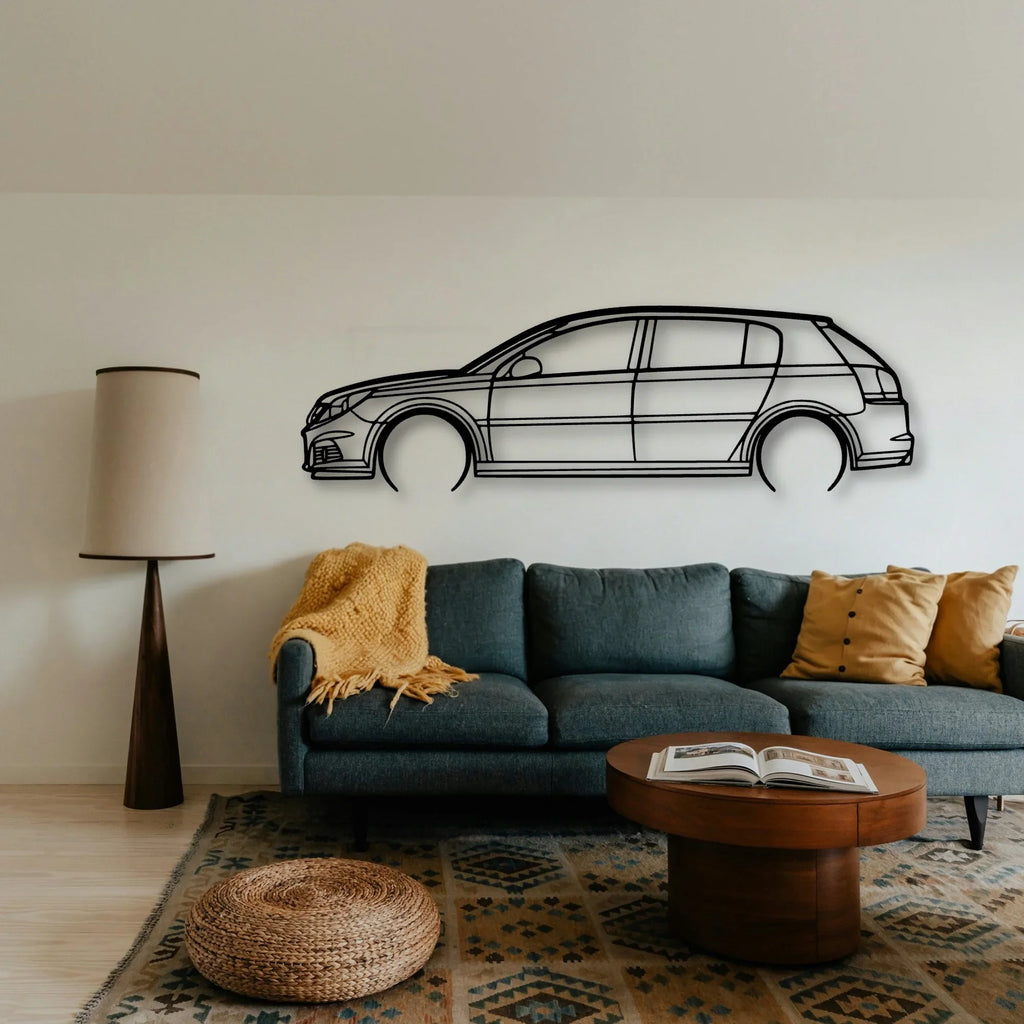 Signum V6 2006 Classic Silhouette Metal Wall Art - Tinvibe