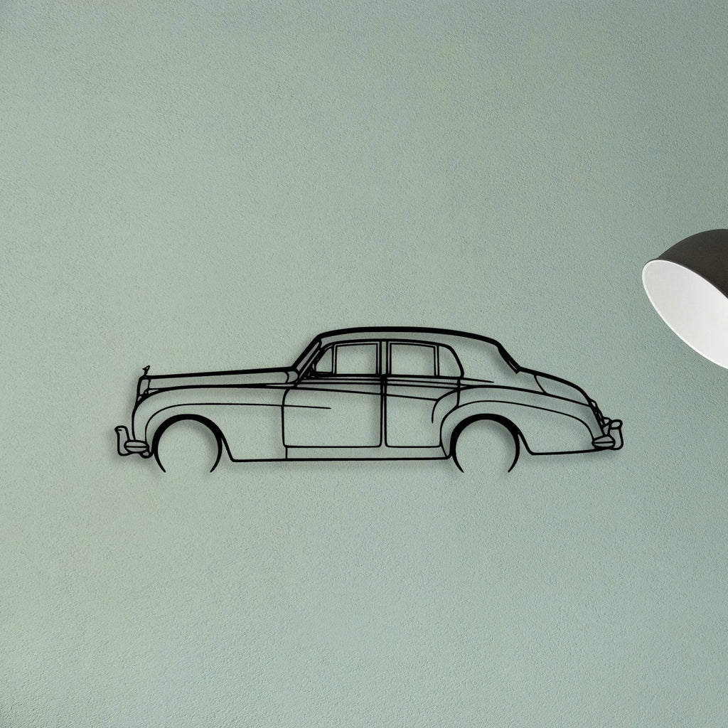 Silver Cloud 2 Classic Silhouette Metal Wall Art - Tinvibe