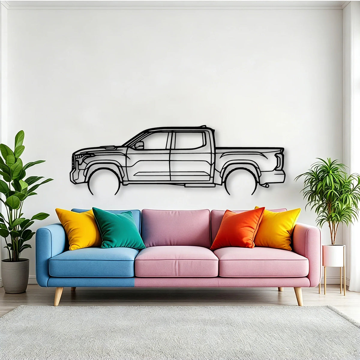 TUNDRA 2022 2 Classic Silhouette Metal Wall Art - Tinvibe