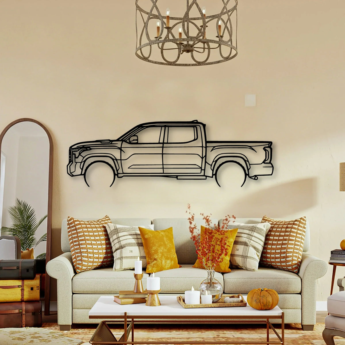 TUNDRA 2022 2 Classic Silhouette Metal Wall Art - Tinvibe