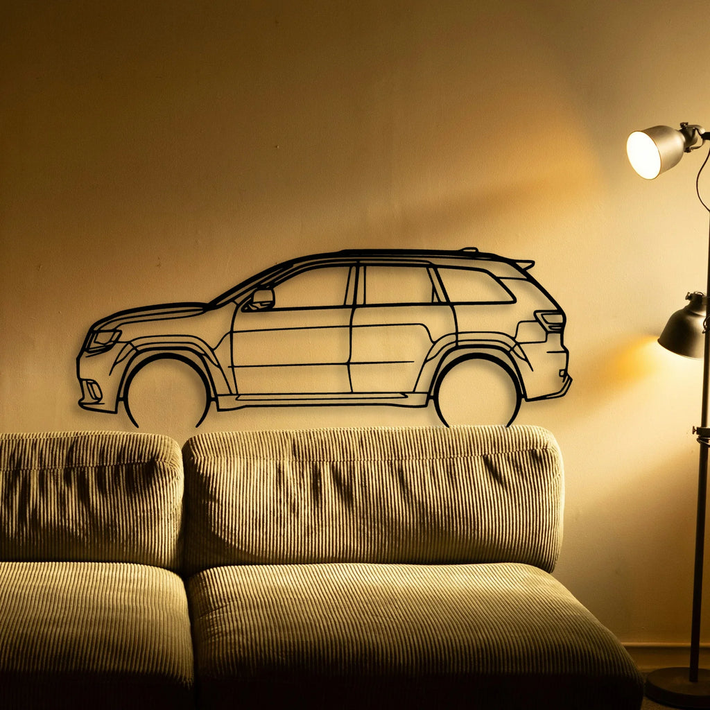 Trackhawk 2018 Classic Silhouette Metal Wall Art - Tinvibe