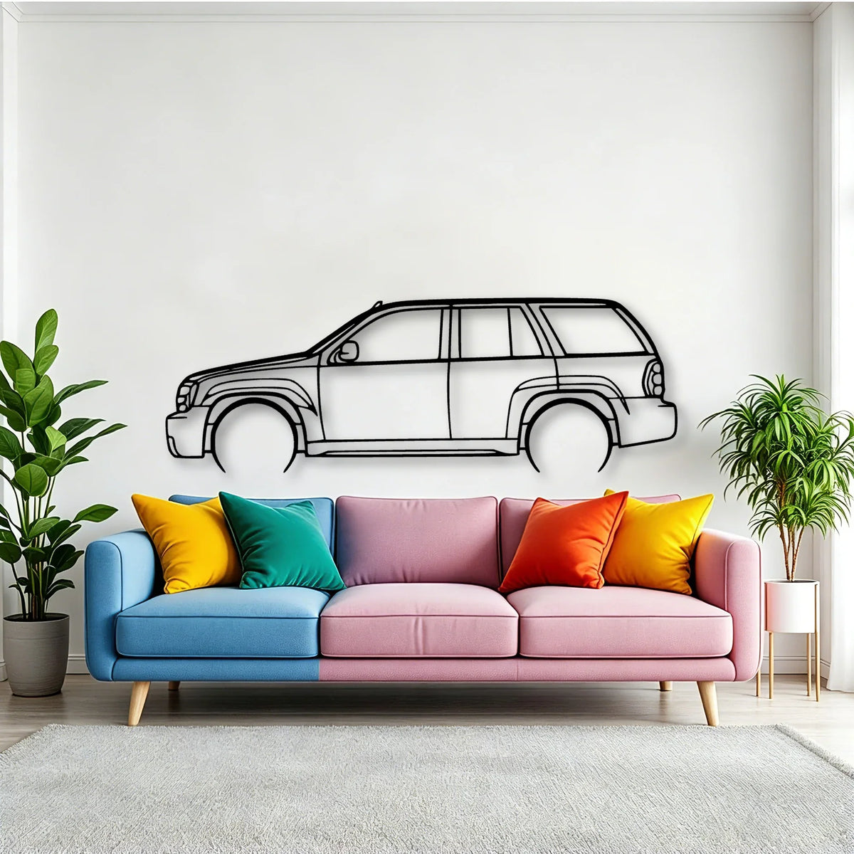Trailblazer SS 2007 Classic Silhouette Metal Wall Art - Tinvibe