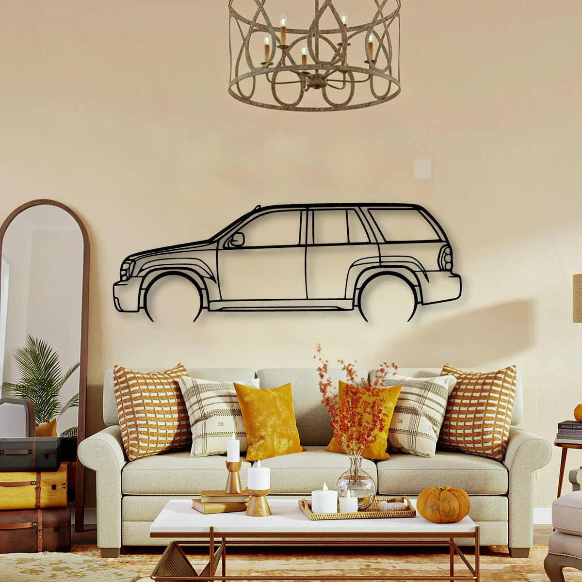 Trailblazer SS 2007 Classic Silhouette Metal Wall Art - Tinvibe