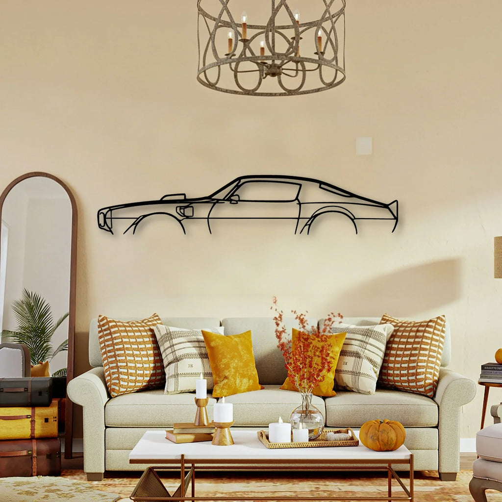 Trans AM 1973 Classic Silhouette Metal Wall Art - Tinvibe