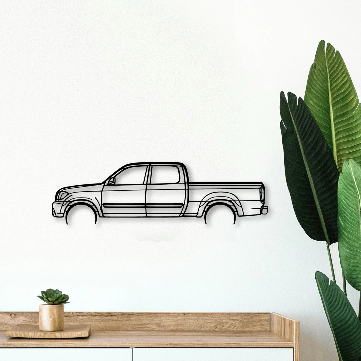 Tundra Double 2006 Classic Silhouette Metal Wall Art - Tinvibe