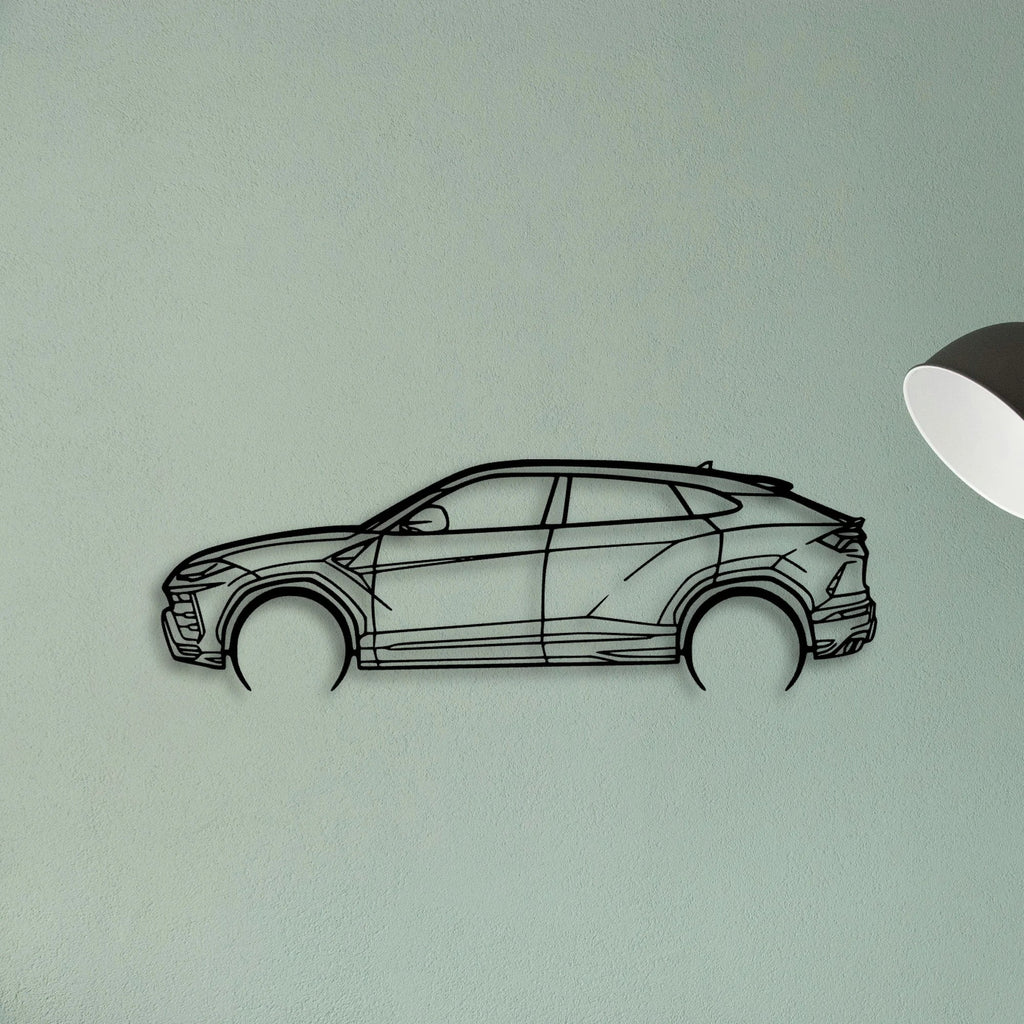 Urus 2 Classic Silhouette Metal Wall Art - Tinvibe
