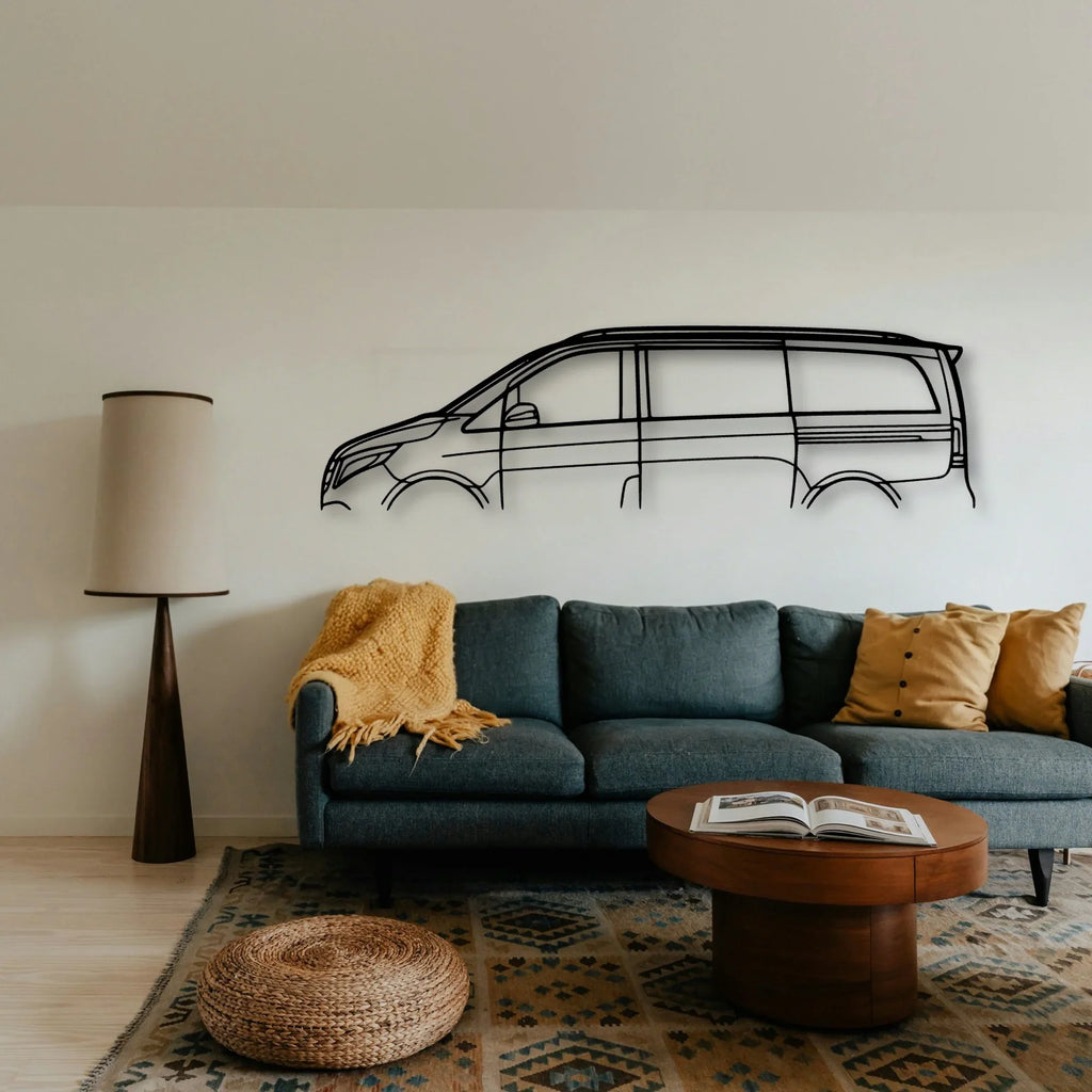 V Class 2017 Classic Silhouette Metal Wall Art - Tinvibe
