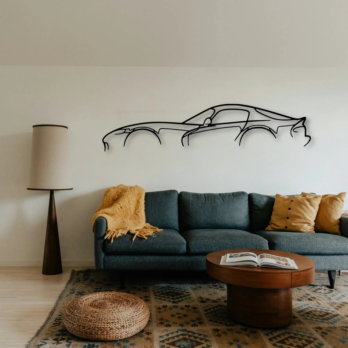 Viper GTS Classic Silhouette Metal Wall Art - Tinvibe