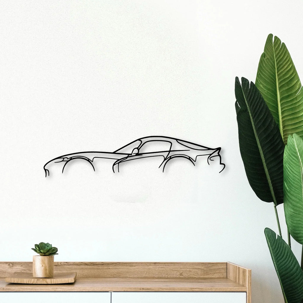 Viper GTS Classic Silhouette Metal Wall Art - Tinvibe