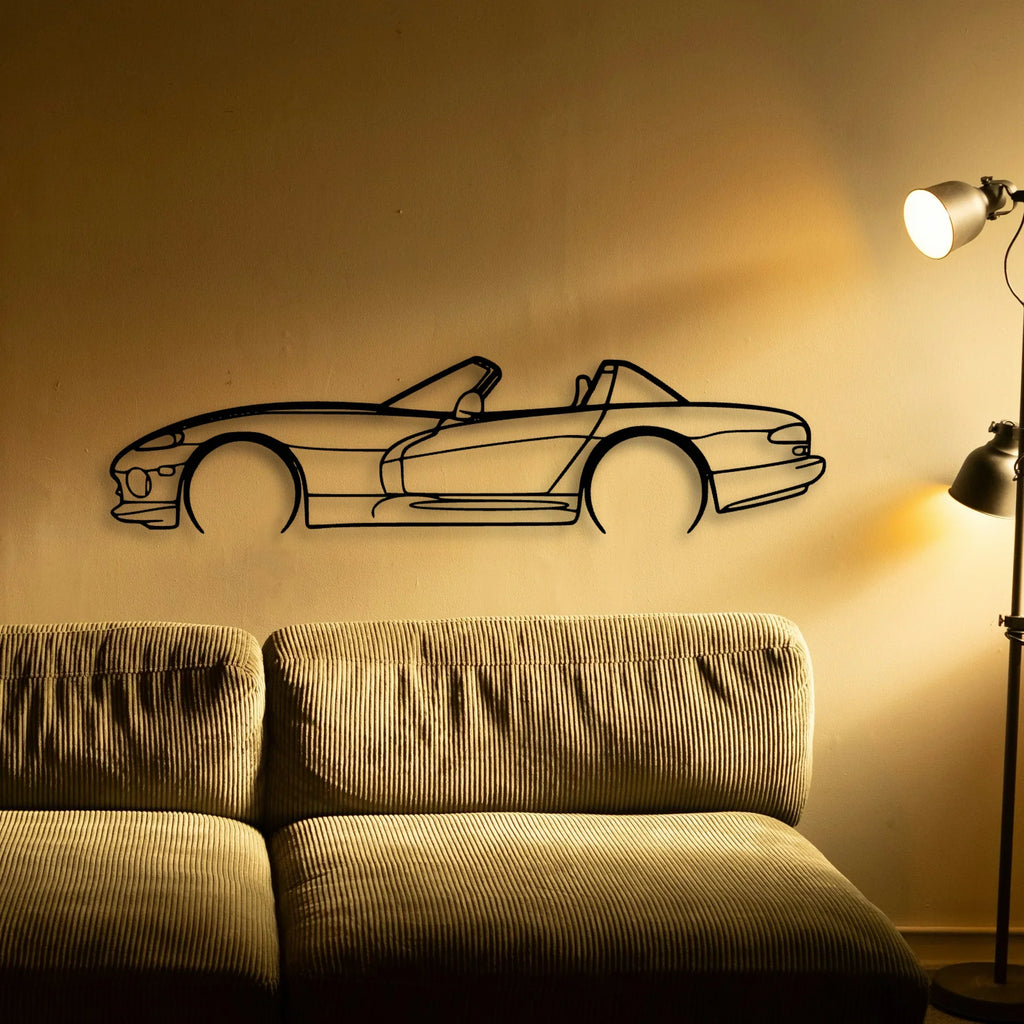 Viper RT 1999 Classic Silhouette Metal Wall Art - Tinvibe