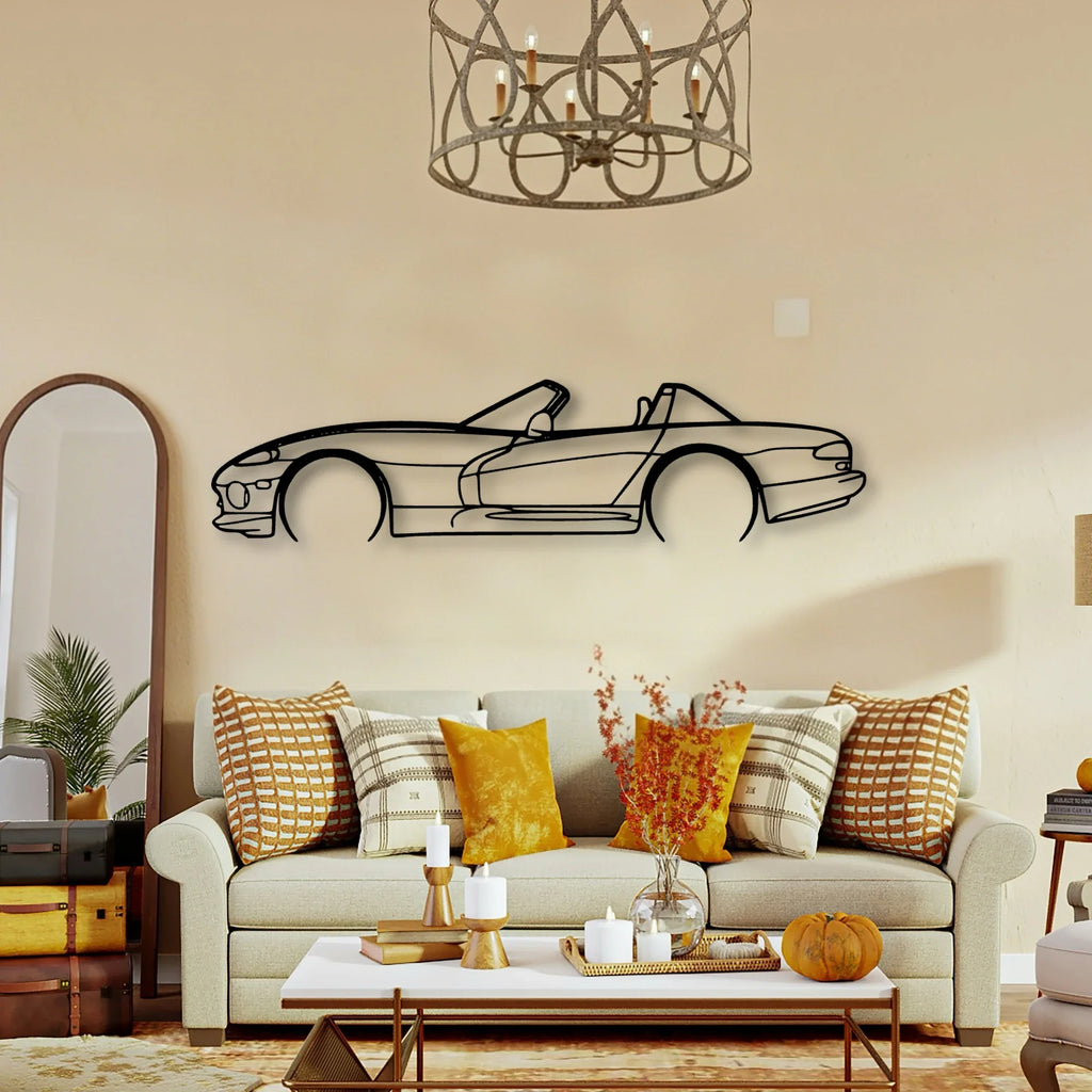 Viper RT 1999 Classic Silhouette Metal Wall Art - Tinvibe