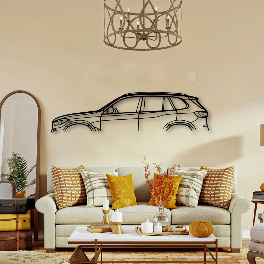 X5 2019 Classic Silhouette Metal Wall Art - Tinvibe