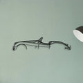 XK 140 Convertible Classic Silhouette Metal Wall Art - Tinvibe