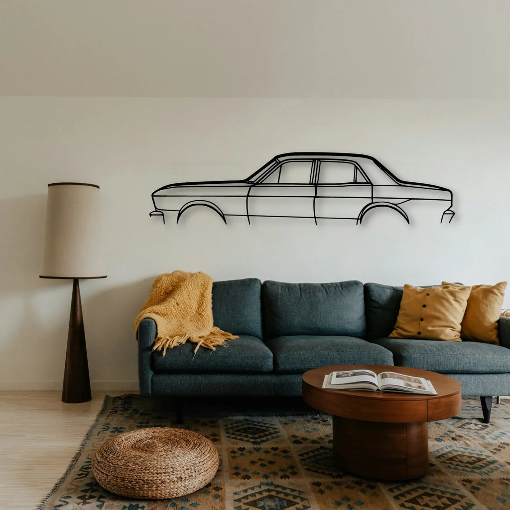 XR FAIRMONT 1967 Classic Silhouette Metal Wall Art - Tinvibe