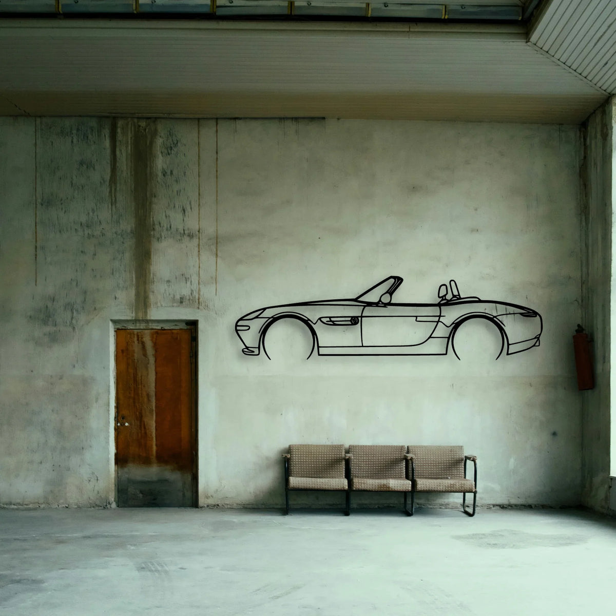 Z8 2 Classic Silhouette Metal Wall Art - Tinvibe