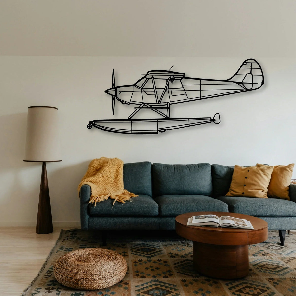A 1B 1999 Classic Aircraft Silhouette Metal Wall Art - Tinvibe