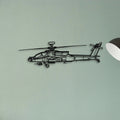 Ah 64D Apache 2 Classic Aircraft Silhouette Metal Wall Art - Tinvibe