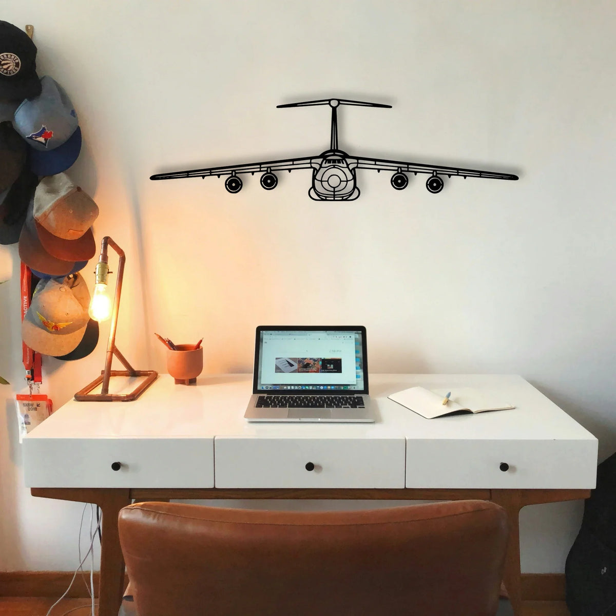 Ah 64D Apache Classic Aircraft Silhouette Metal Wall Art - Tinvibe