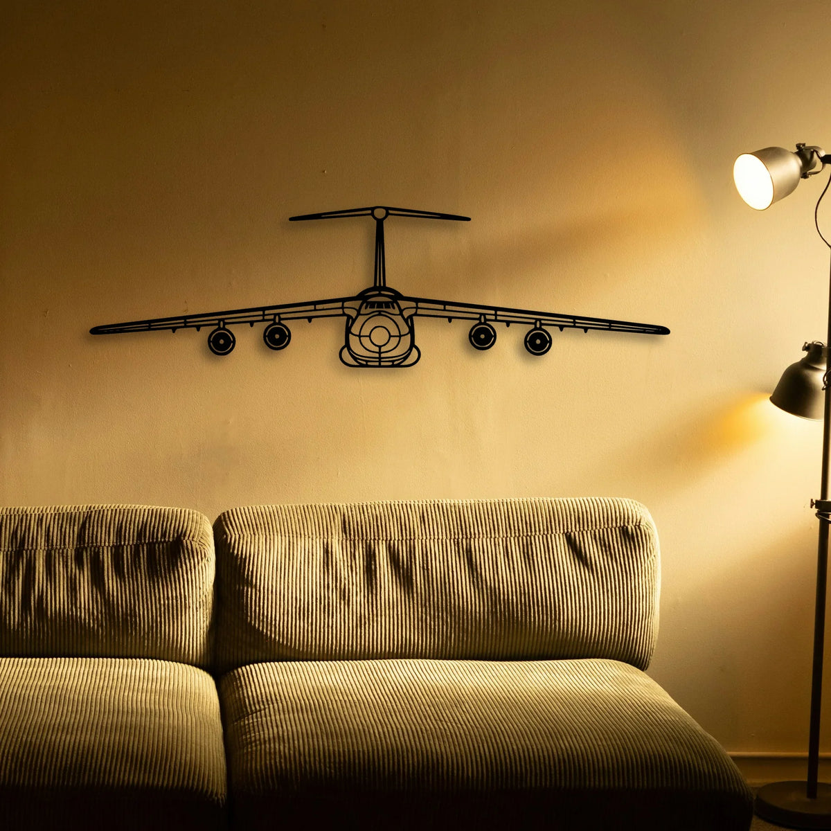 Ah 64D Apache Classic Aircraft Silhouette Metal Wall Art - Tinvibe