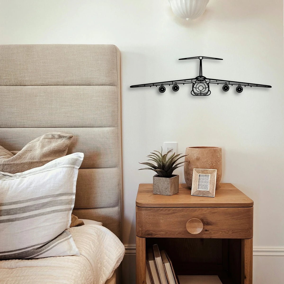 Ah 64D Apache Classic Aircraft Silhouette Metal Wall Art - Tinvibe