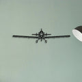 At 802 Classic Aircraft Silhouette Metal Wall Art - Tinvibe