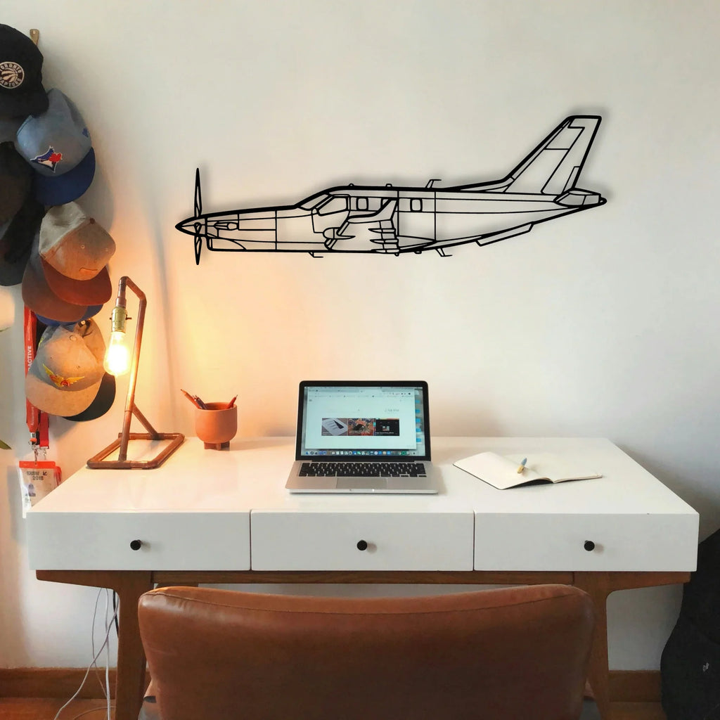 B 70 2 Classic Aircraft Silhouette Metal Wall Art - Tinvibe