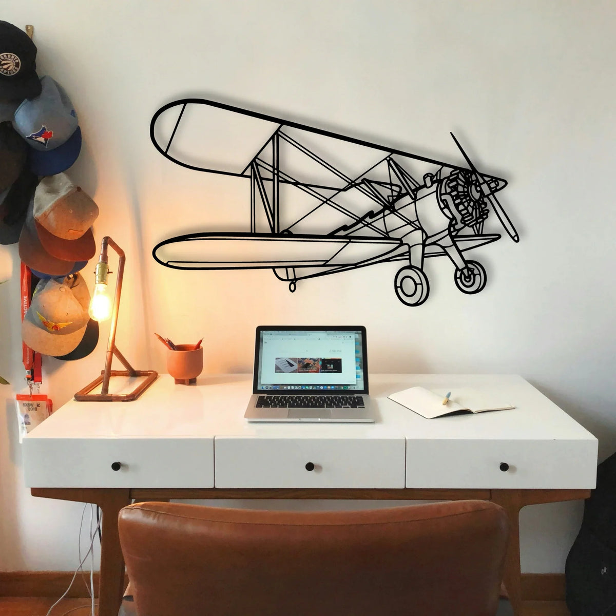 B25J 2 Classic Aircraft Silhouette Metal Wall Art - Tinvibe