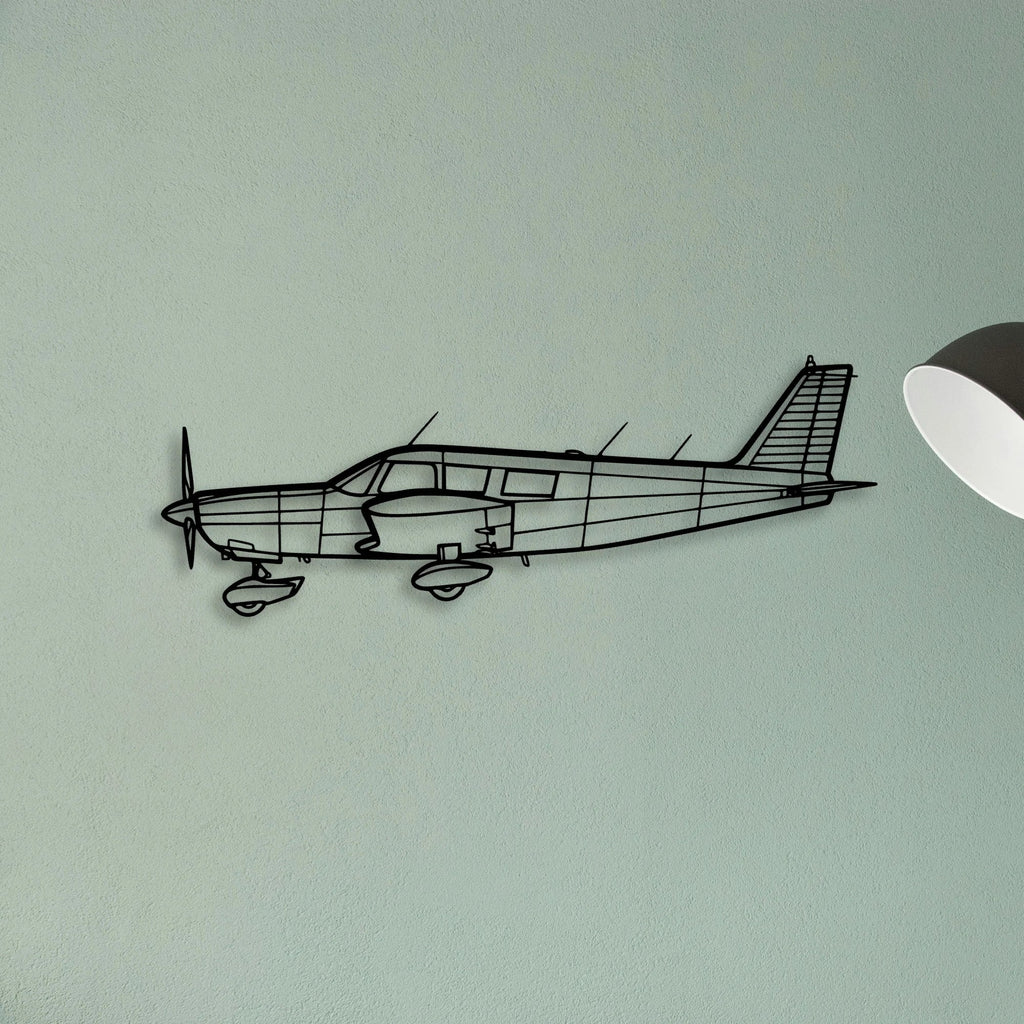B737 300 Classic Aircraft Silhouette Metal Wall Art - Tinvibe