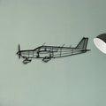 B737 300 Classic Aircraft Silhouette Metal Wall Art - Tinvibe