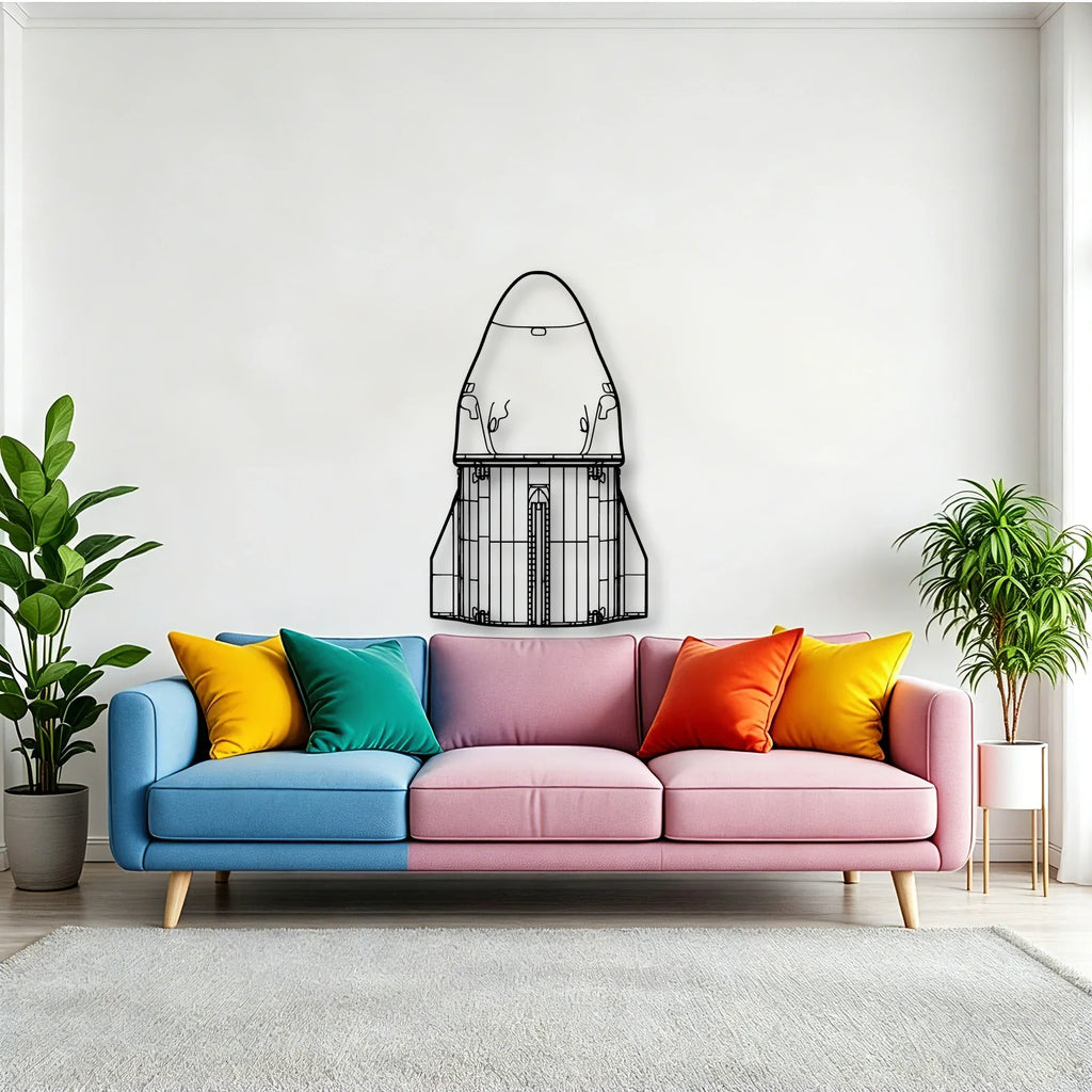 Baron 58 2 Classic Aircraft Silhouette Metal Wall Art - Tinvibe
