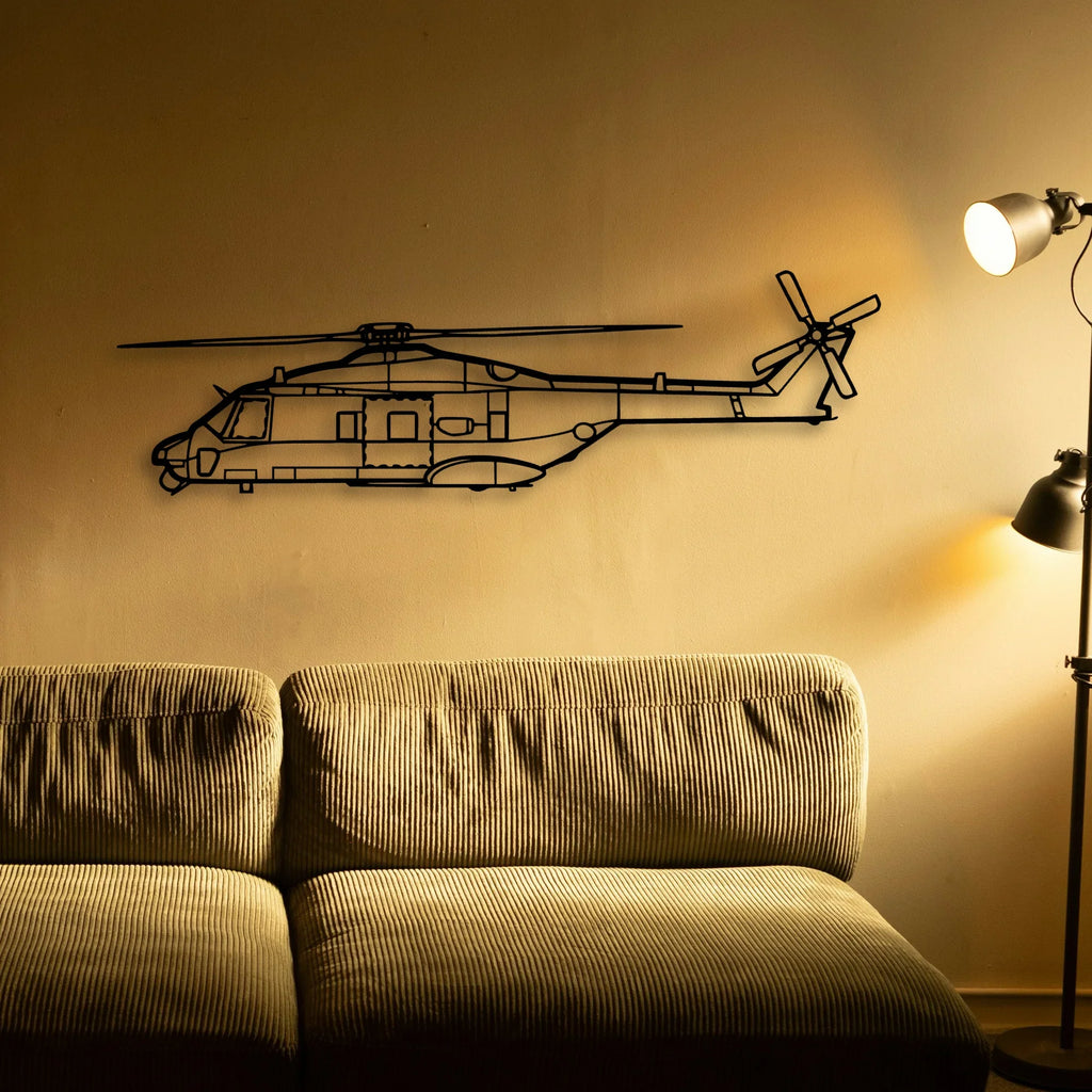 C 130H Hercules 2 Classic Aircraft Silhouette Metal Wall Art - Tinvibe