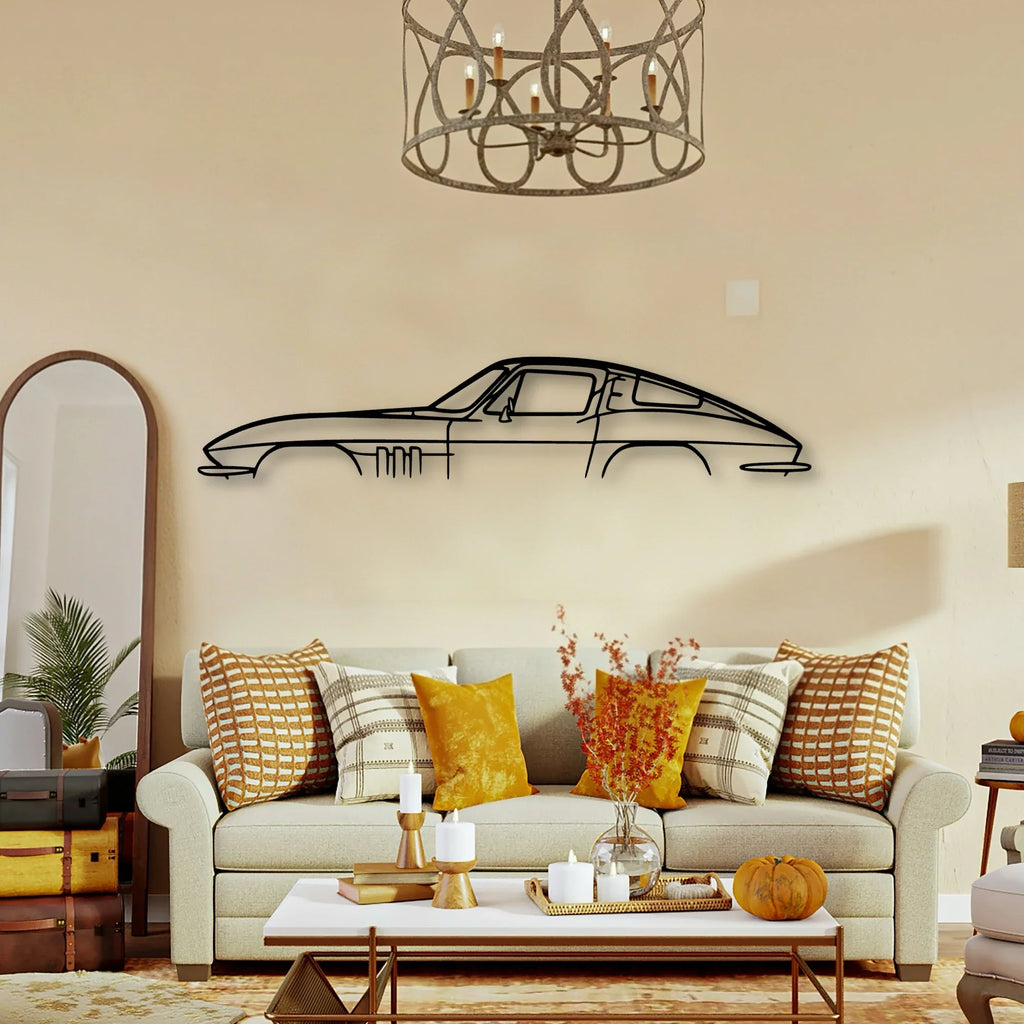 C2 Classic Silhouette Metal Wall Art - Tinvibe