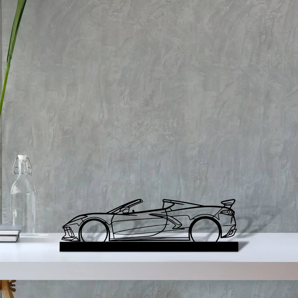 c8-convertible Silhouette Metal Art Stand - Tinvibe