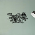 Cbr 600RR 2009 Classic Motorcycle Silhouette Metal Wall Art - Tinvibe