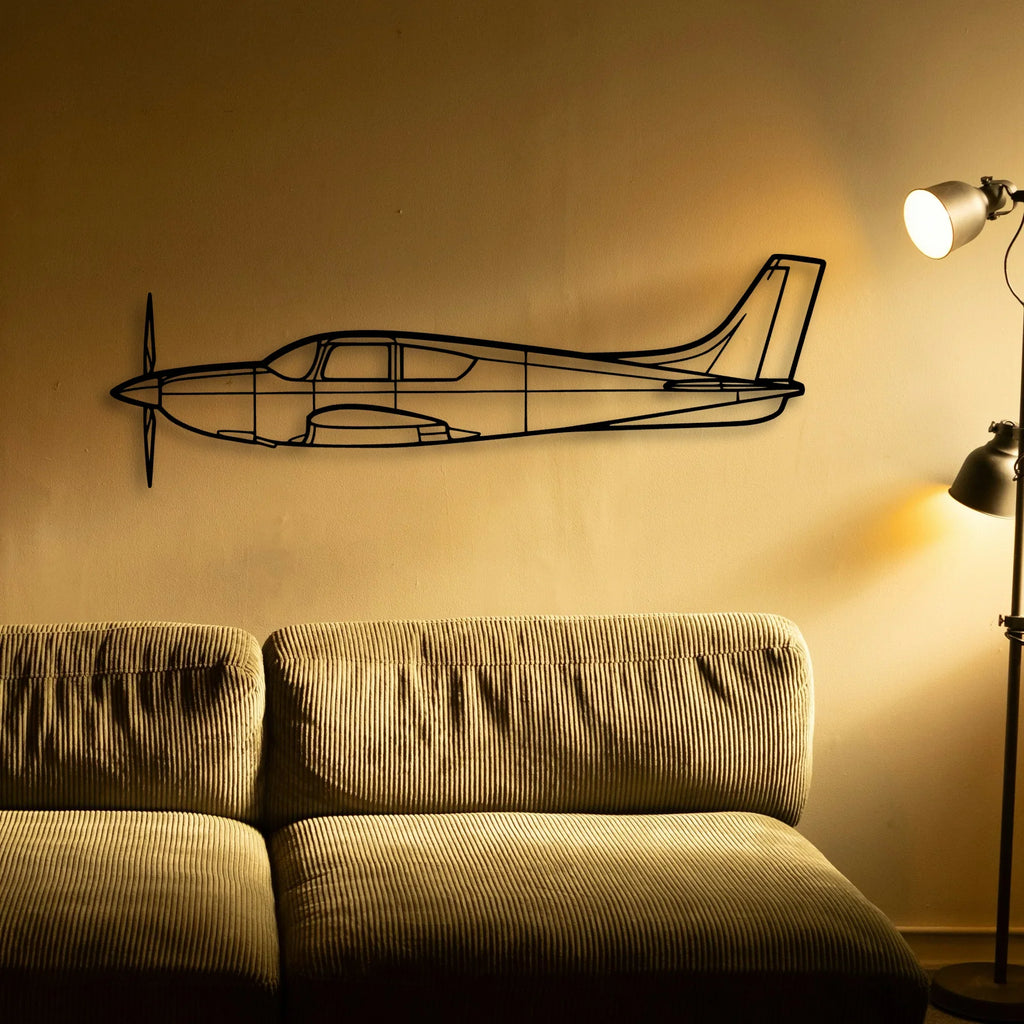 Citabria 2 Classic Aircraft Silhouette Metal Wall Art - Tinvibe