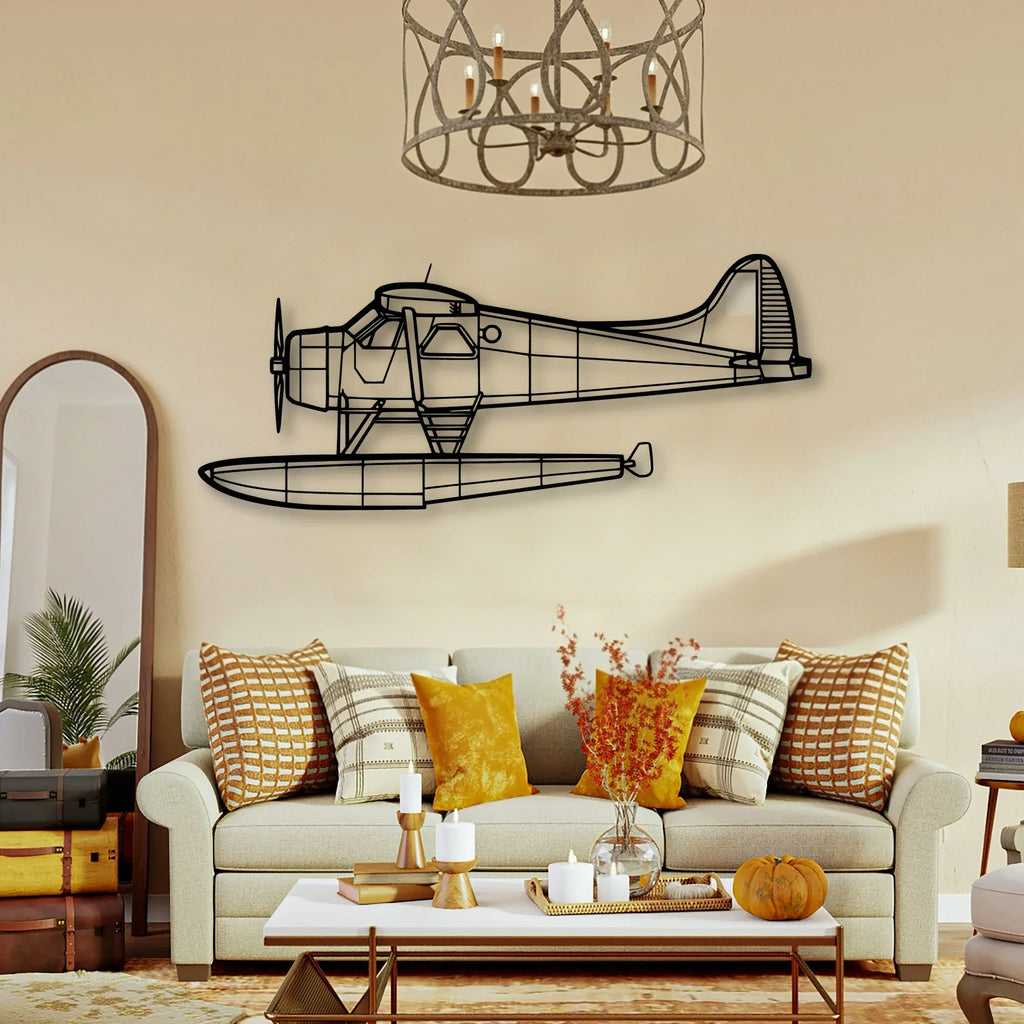 Douglas Md 11 Classic Aircraft Silhouette Metal Wall Art - Tinvibe