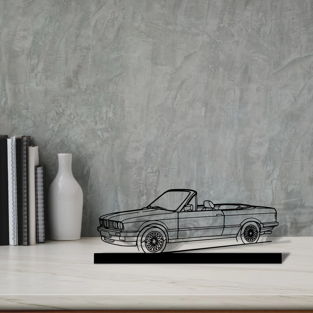 e30-convertible Silhouette Metal Art Stand - Tinvibe