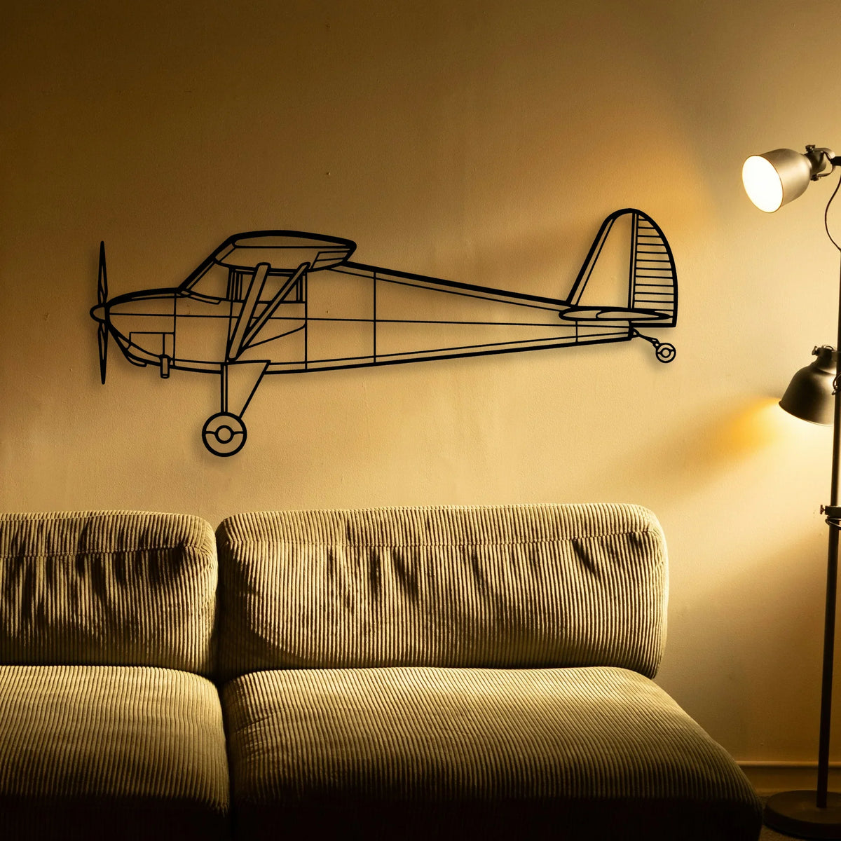 Eagle Ii Classic Aircraft Silhouette Metal Wall Art - Tinvibe