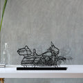 electra-glide Silhouette Metal Art Stand - Tinvibe