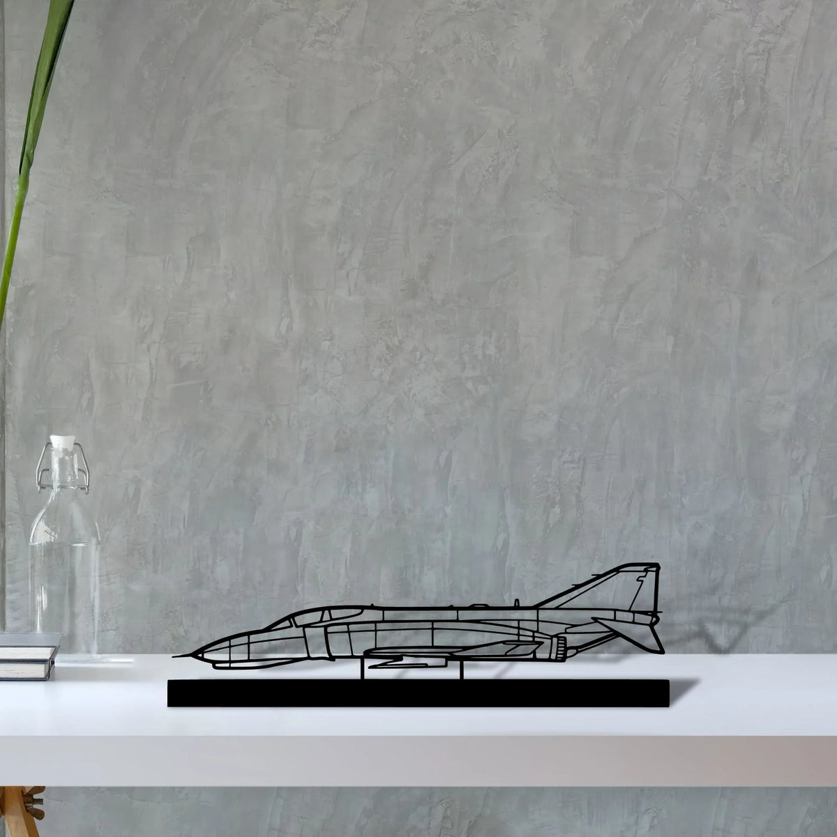 f-4-phantom-2 Silhouette Metal Art Stand - Tinvibe