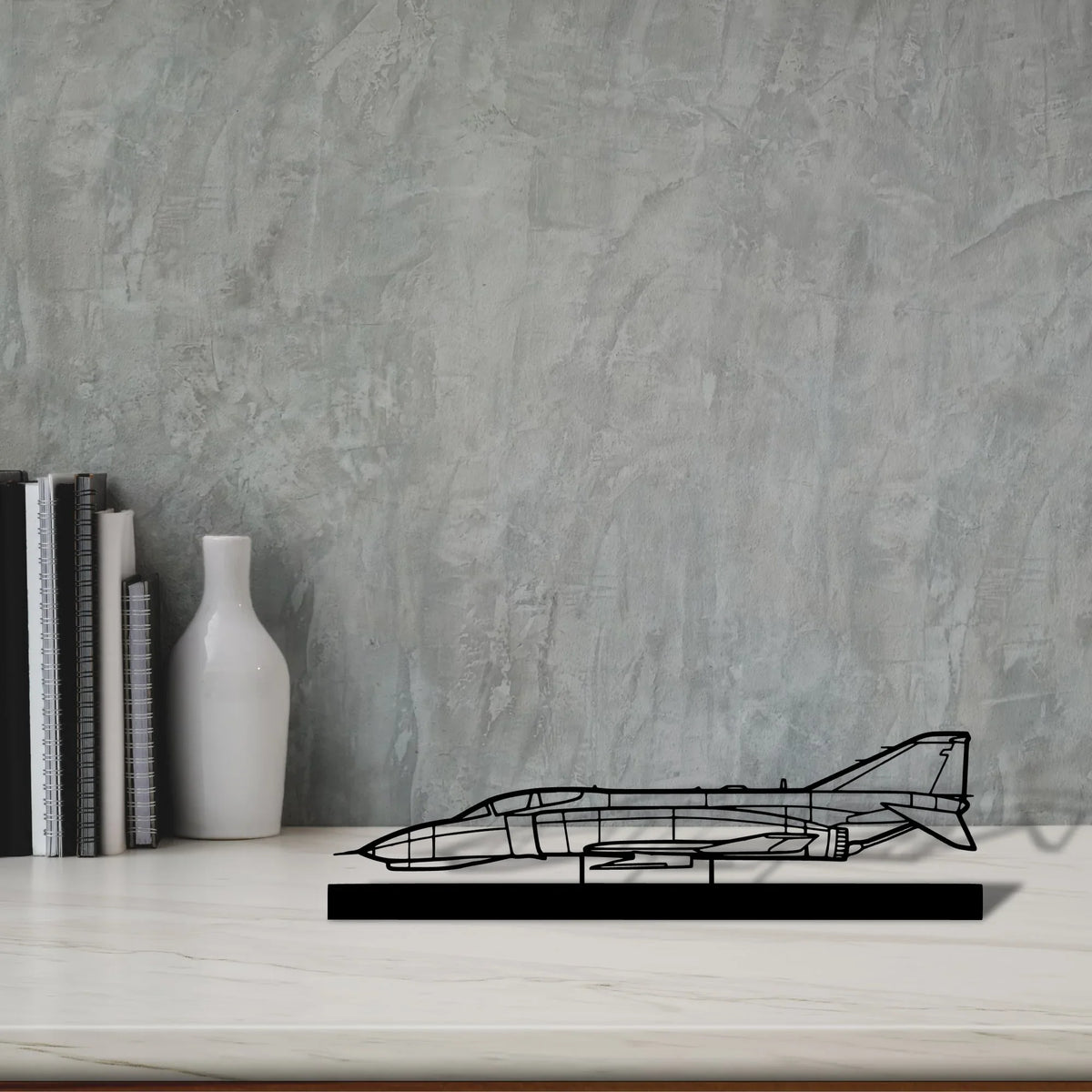 f-4-phantom-2 Silhouette Metal Art Stand - Tinvibe