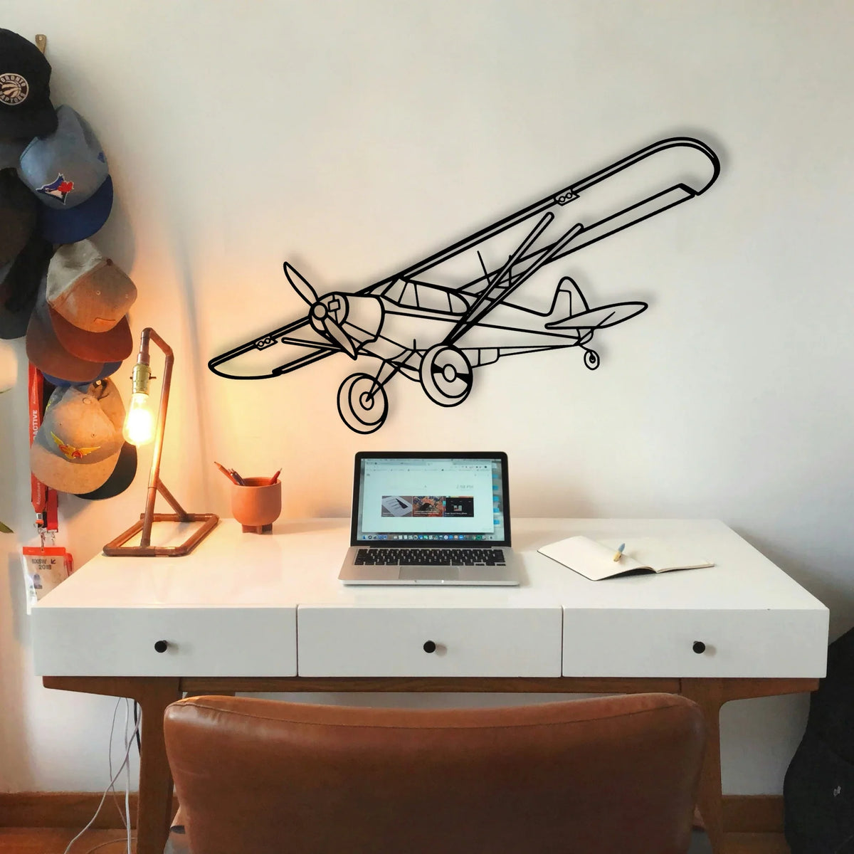 Falcon 7X Classic Aircraft Silhouette Metal Wall Art - Tinvibe