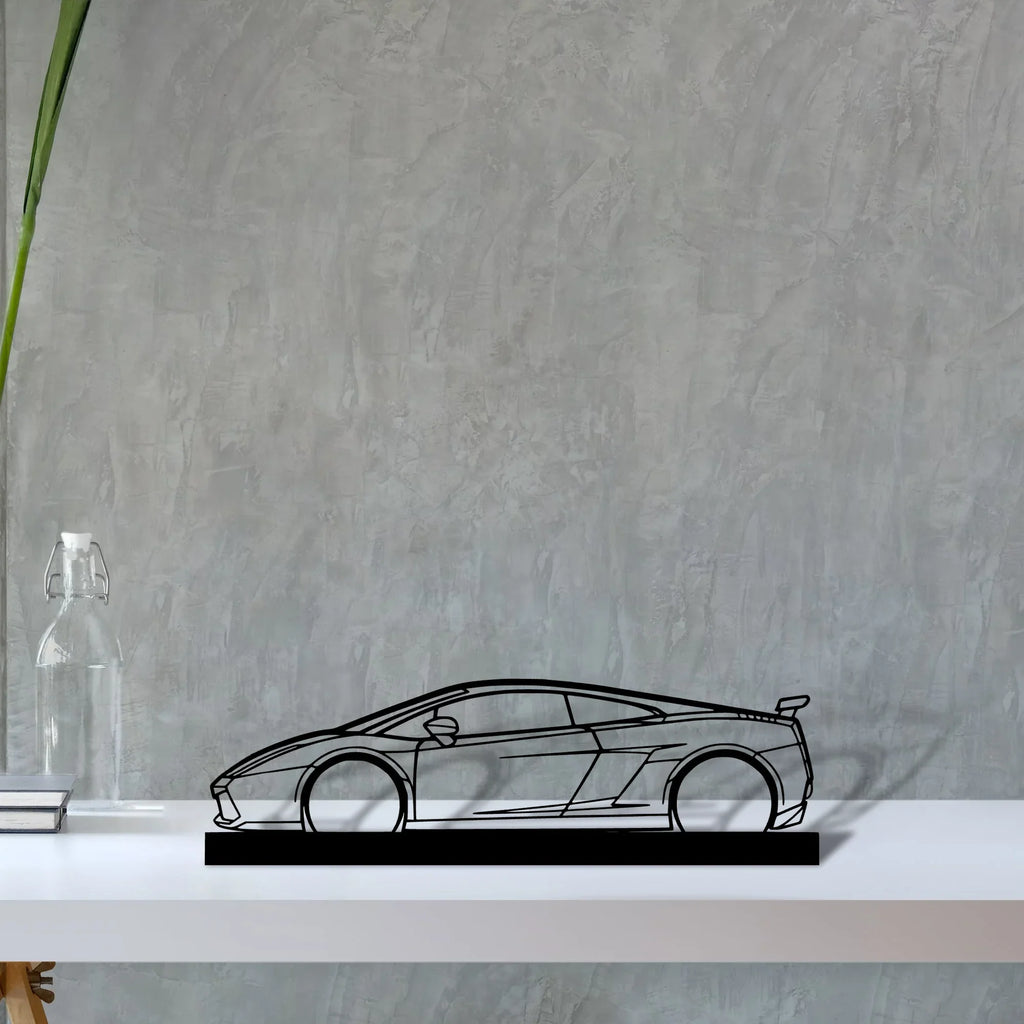 gallardo-superleggera-2007 Silhouette Metal Art Stand - Tinvibe