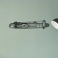 Global 7500 Classic Aircraft Silhouette Metal Wall Art - Tinvibe
