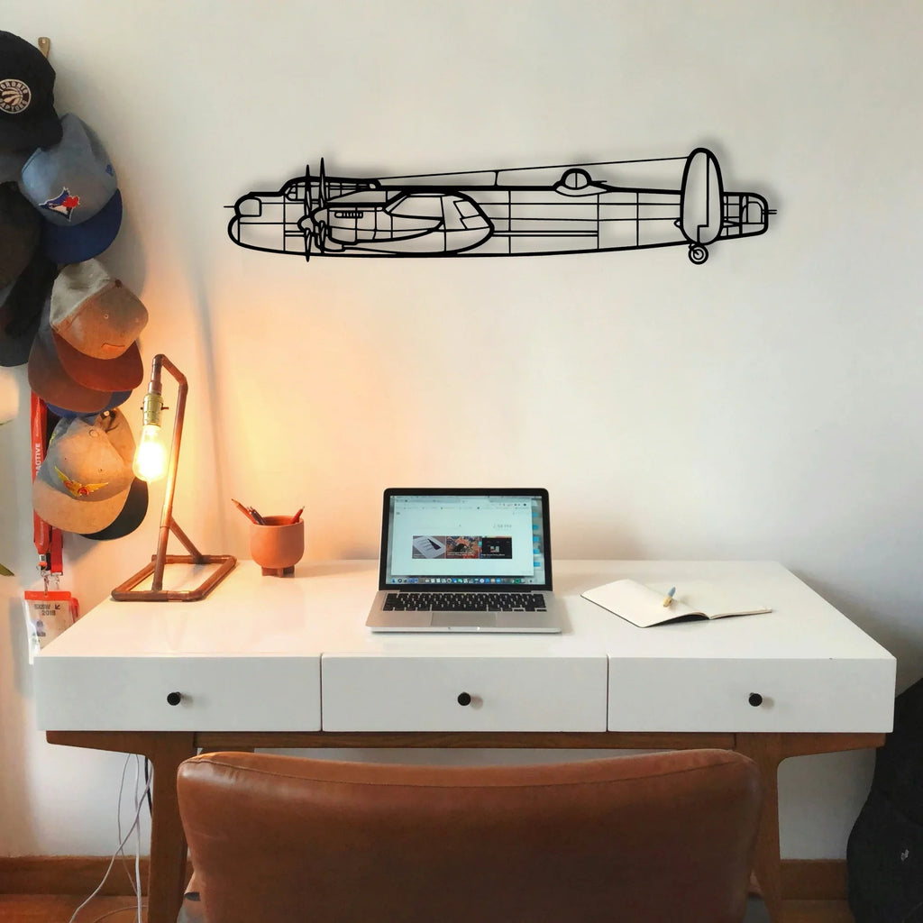 Global 7500 Classic Aircraft Silhouette Metal Wall Art - Tinvibe
