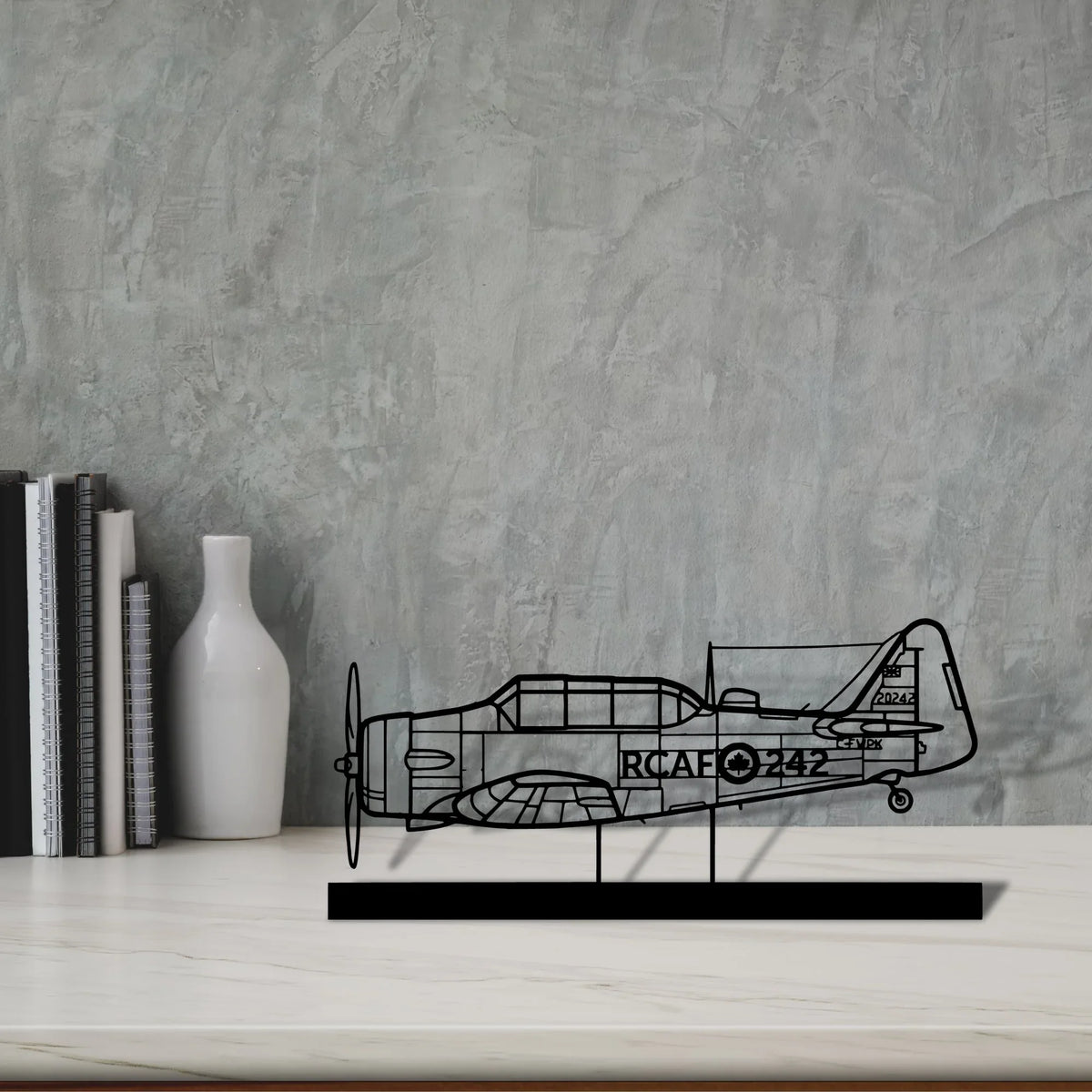 harvard-2 Silhouette Metal Art Stand - Tinvibe