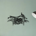 Hyper Motard 950 Rve Classic Motorcycle Silhouette Metal Wall Art - Tinvibe