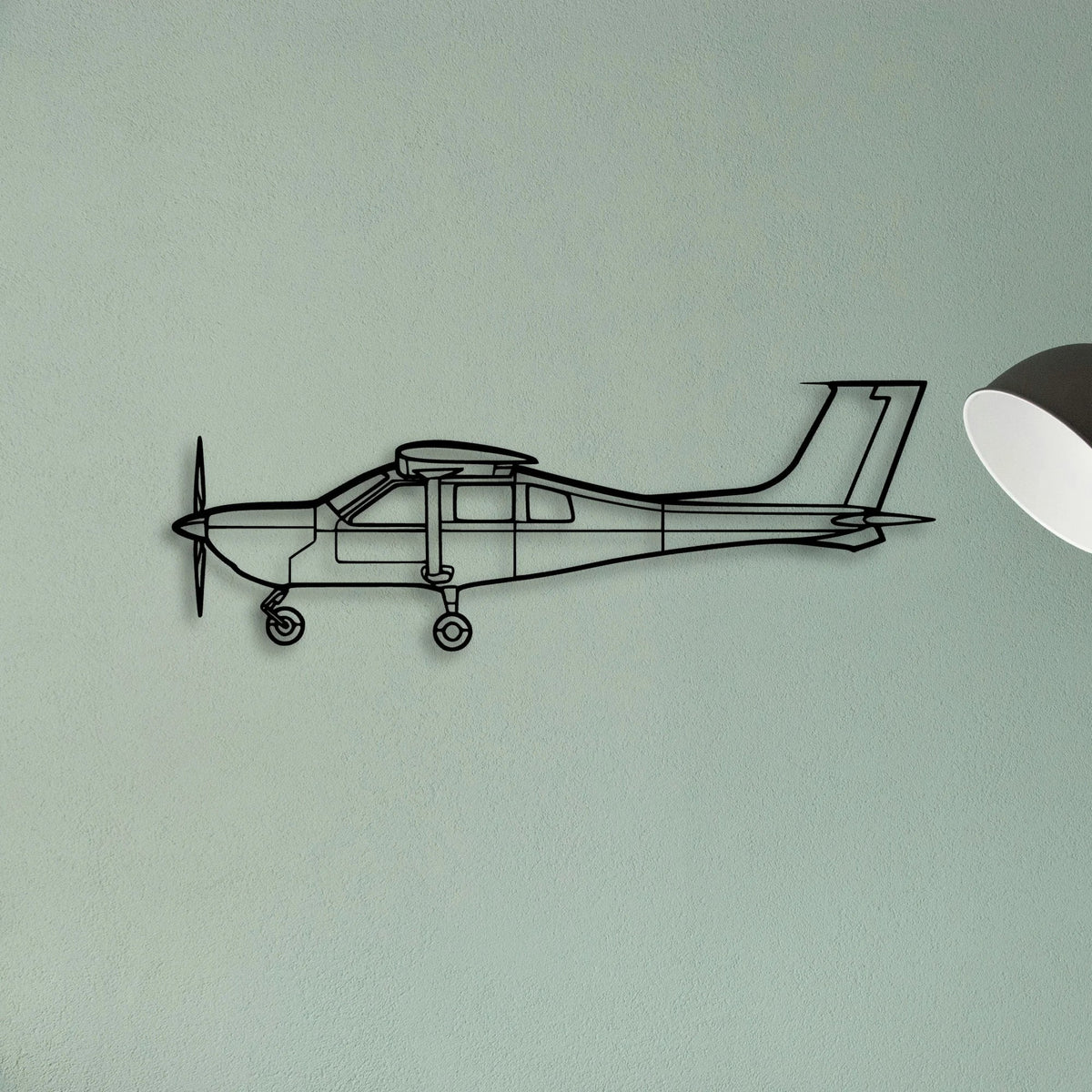 J500 Classic Aircraft Silhouette Metal Wall Art - Tinvibe